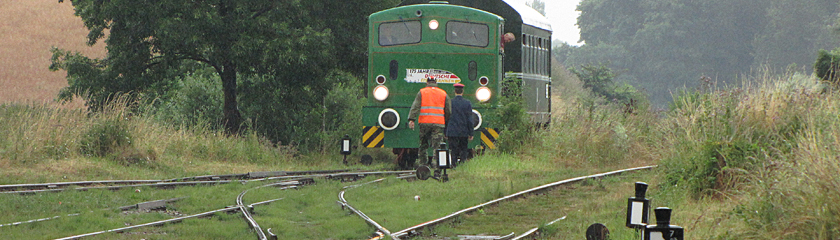 Rangierfahrt auf dem Gelaende des Eisenbahnmuseum Gramzow